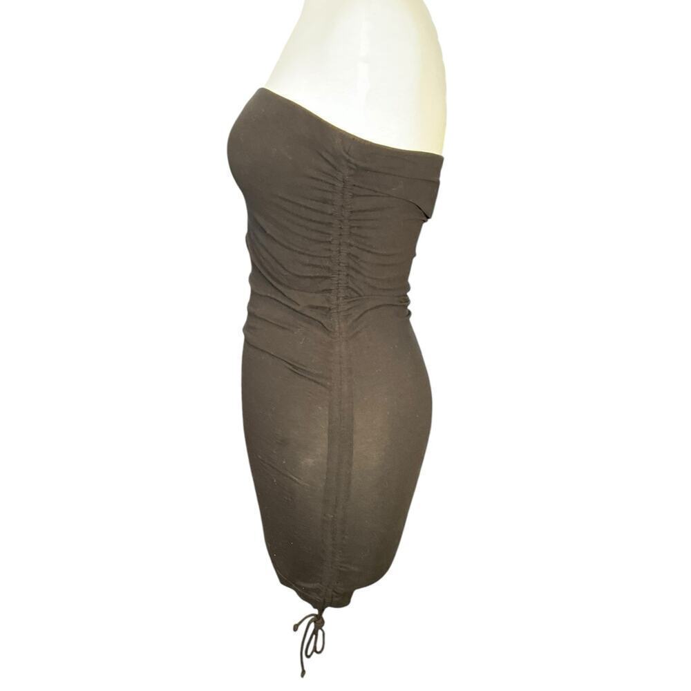 Lanston Strapless Mini Dress Tube Top DrawstRing Sides Light Weight Size Small - Picture 3 of 9